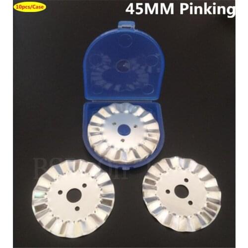 10-45mm Rotary pinking Blades Round hole Premier Blades Industrial Steel Rotary Cutter Blades, Fits Fiskars, Olfa and more! Perf