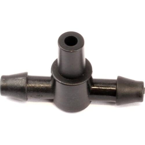 100pcs 4/7mm Barbed To O.D 6mm Tee Connectors Garden Irrigation Sprinkler Nozzle Connector Drop Watering System Fittings