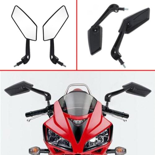 2pcs 10mm Stylish Design Modified Plated Motorcycle Mirror Rearview Mirror Back Side E-Bike Mirrors for Motorcycle