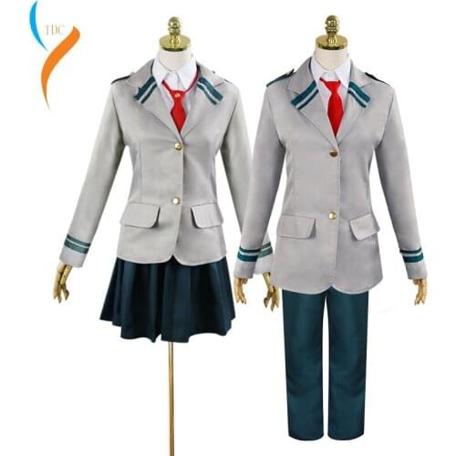 2019 Boku No Hero Academia AsuiTsuyu Yaoyorozu Momo School Uniform My Hero Academy OCHACO URARAKA Midoriya Izuku Cosplay Costume