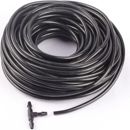 50m Durable 3/5mm PE Soft Garden Water Hose Farming Trickle Irrigation Pipe Greenhouse Plants Water System Tube