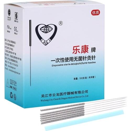 Acupuncture needle 500 sterile acupuncture needle for single use beauty massage needle with Needle tube massage guasha