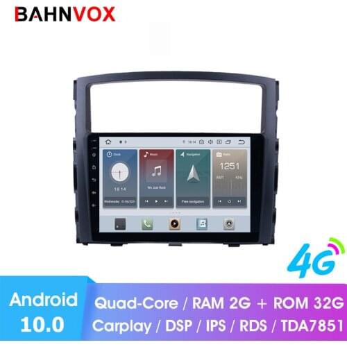 9" android 10.0 RAM 2G car gps dvd player for Mitsubishi Pajero 2006 2011car radio multimedia navigation stereo headunit