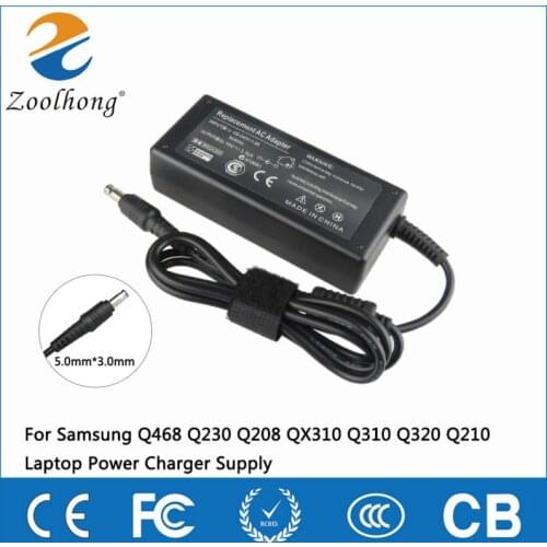 19V 3.16A 5.5*3.0mm AC Power Laptop Adapter For samsung R429 RV411 R428 RV415 RV420 RV515 R540 R510 R522 R530 Notebook Chargers