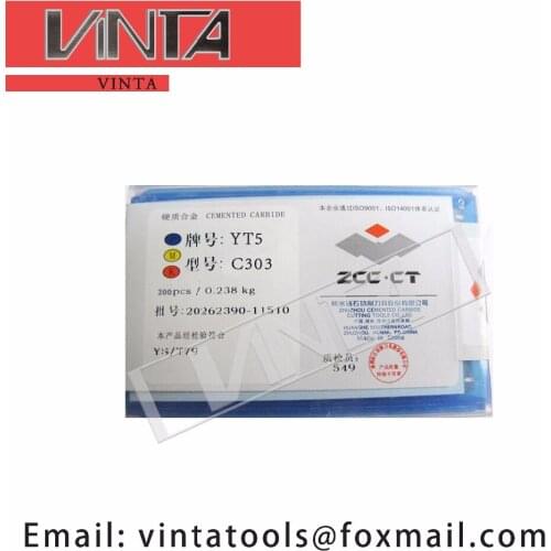 Free shipping high quality 200pcs/lots C303 YG6/ YG8/ YW1/ YW2/ YT5/ YT14/ YT15 cnc carbide welding inserts