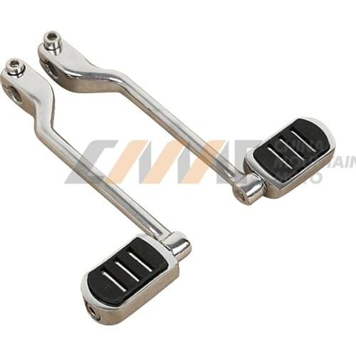 Chrome Left Heel Toe Shift Lever Pedal Set case for Harley Touring FL Softail Motor