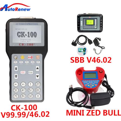 OBD2 Diagnostic Tool CK100 V99.99/46.02 Key Programmer SBB V48.99 V48.88 V46.02 Mini Zedbull V508 Programer For OBD Programming