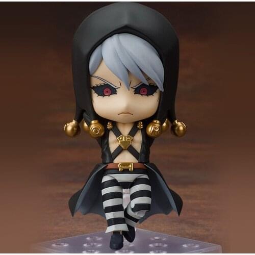 Bandai Anime JoJos Bizarre Adventure Action Figures Risotto Nero 10cm Model Toy Collection Ornaments Gifts for Boys and Girls