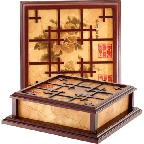 Living room Chinese style Ceiling Lights restaurant solid wood art study lamp LED classical imitation sheepskin bed LU718113