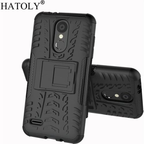 HATOLY For Cover LG K8 2018 Case for LG K9 X210NMW Armor Silicone Rugged Hard Plastic Cases for LG K8 2018 k9 with Holder 5.0"