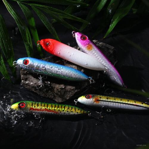 HENGJIA Floating Water Pencil Luya Asian Bait 10CM12g Bass High Quality Hard Bait Fake Lure 5-color Artificial Lure Fishing Gear