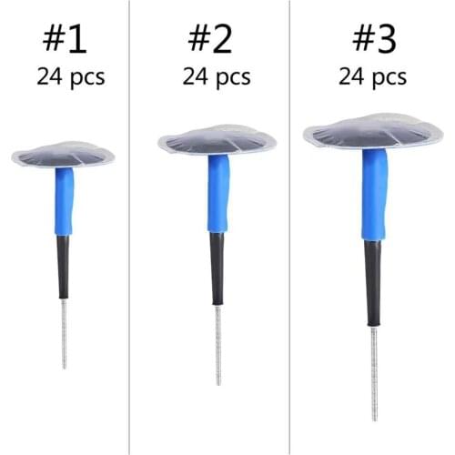 24Pcs Tires Mushroom Nails Tire Repair Tools Car Inner Tube Mushroom Nail Repair Kit Motorcycle Truck Car Professional Tools