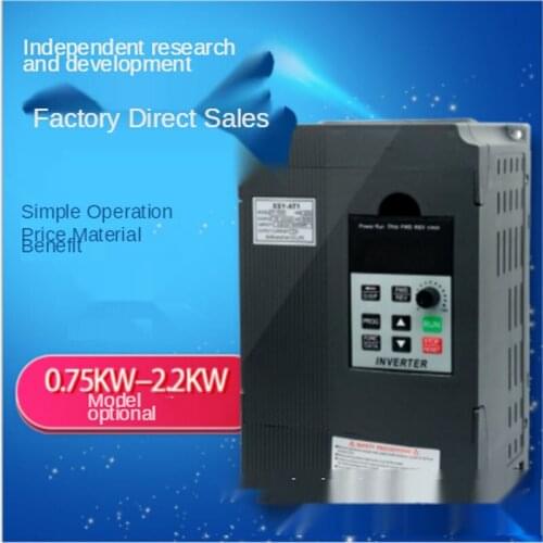 Inverter 2.2kW, 220V input, 380V three-phase motor governor, single-phase inverter