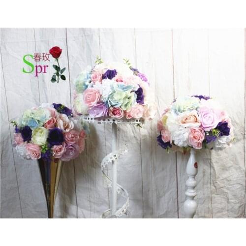 SPR wedding table flower ball centerpiece wedding road lead artificial flore centerpiece wedding backdrop flower decoration