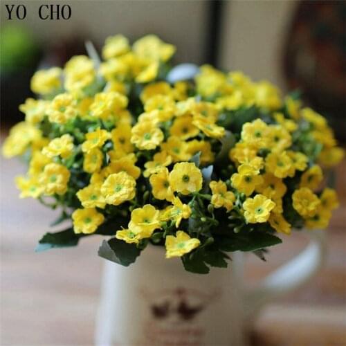 36 heads wedding bridal bouquet supplies christmas decoration flower wholesale wedding PE milan decorative artificial flower