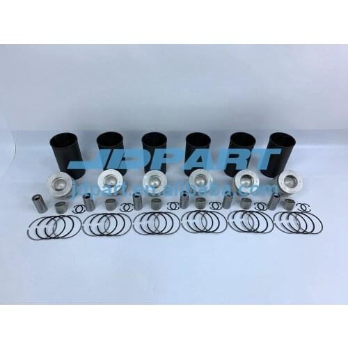 6HK1 Cylinder Engine Liner Kit With Piston Rings Liner Piston For Isuzu