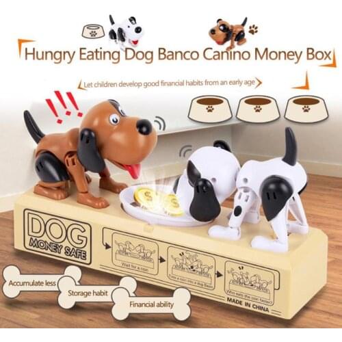 Cartoon Dogs Banco Money Box Money Bank Automatic Stole Coin Piggy Bank Money Saving Banks Moneybox Kids Christmas Gifts