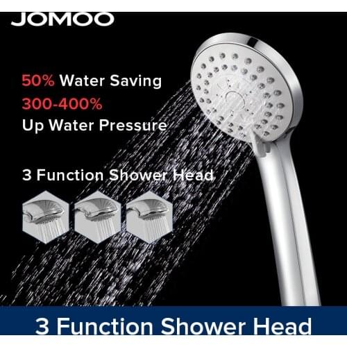 High Pressure 3 Sprays Shower Set JOMOO ABS Round Shower Head Water Saving Rain Shower