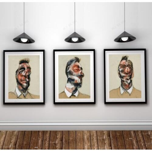 Francis Bacon Set Of 3 Triptych Posters - Gallery Quality - George Dyer - Wall Art Decor - Multiple Sizes Available