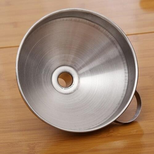 Stainless Steel Cone Funnel Pour Oil Liquid Funnel Hopper Kitchen Home Tool SCIE999