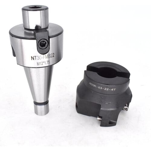 New 1set NT40 FMB22 45L toolholder/NT30 FMB22 45L + BAP400R 50 cutter head face end mill for CNC lathe shell mill