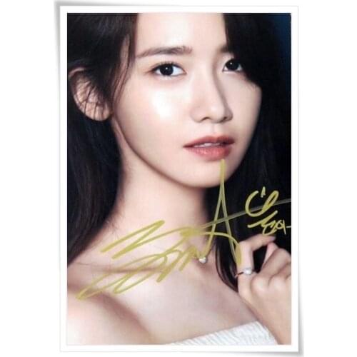 SNSD Yoona autographed signed original photo 4*6 inches collection new korean freeshipping 12.2016 01