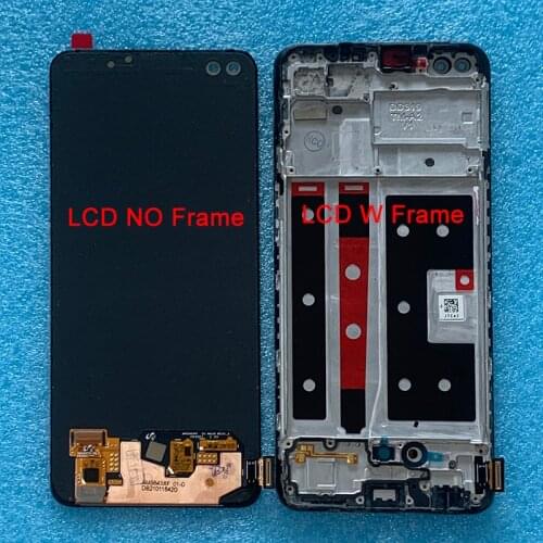 6.43"Original Amoled Axisin For Reno4 Lite Reno 4 lite CPH2125 LCD Screen Display Touch Panel Digitizer For Oppo Reno4 5G A93 4F