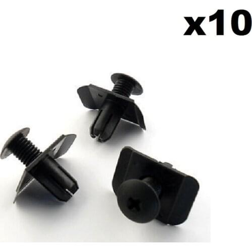 10x Front & Rear Bumper Clips for Mazda- Bumper Fastener Plastic Clips