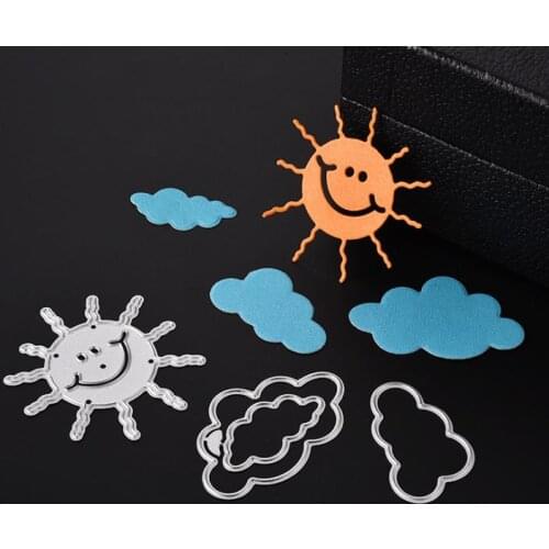 Sun cloud Cutting Dies Metal Cutting Dies Stencils Die Cut for DIY Scrapbooking Album Paper Card Embossing