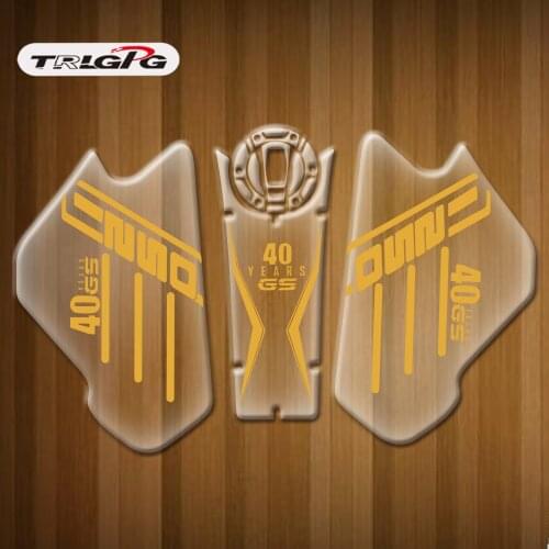 3d Crystal Glue Motorcycle Transparent Tank Pad Stickers Crack Resistant For BMW R1250GS ADV 40th Anniversary Edition