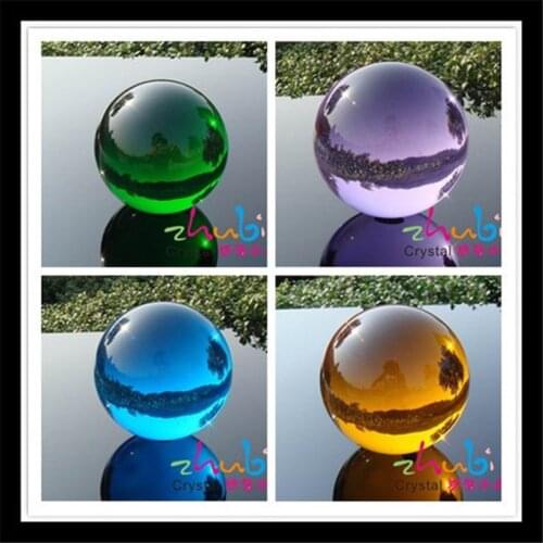 1PCS Glass Clear Round Ball Beads For Pendants With No Hole 30mm Crystal Smooth Beads Crafts Supplies for Jewelry Wholesale