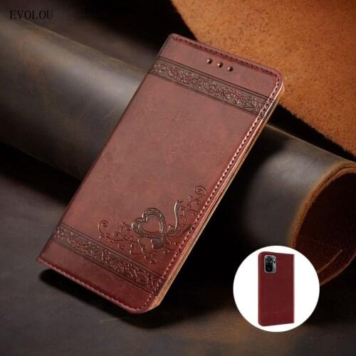 Embossed ​Flip Wallet Cover For Redmi Note 10 Pro Max Magnetic Leather Case For Redmi Note 10 4G 10s Stand Phone Bag Case Funda