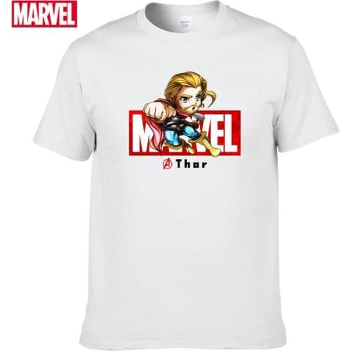 Marvel The Avengers Thor T-shirt Comfortable Breathable 100% cotton Fashion clothes for teens Summer T-shirts men #147