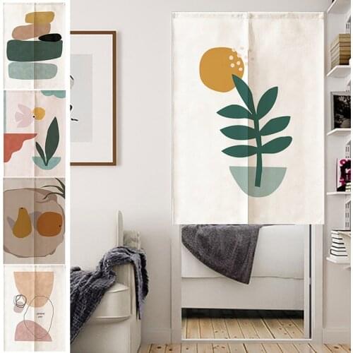 Nordic Door Curtain Dust Half-Curtain Washable Kitchen Partition Removable Short Curtains Bathroom Divider Noren Home Decor