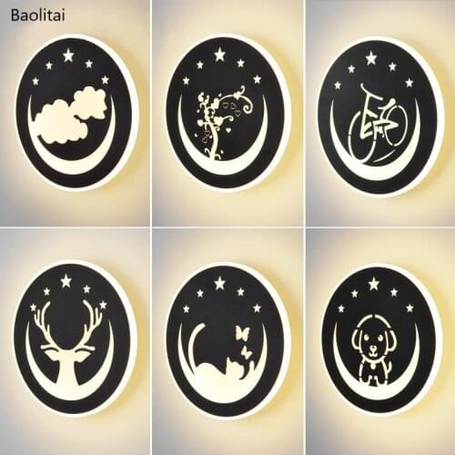 Nordic Modern Simple Wall Lamp Led 23.5CM 20W 220V Bedside Bedroom Living Childrens Room Corridor Aisle Stair Lights