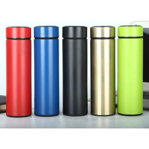 Intelligent measuring warm cup of 304 stainless steel vacuum cup LED temperature display creative business cup gifts cups