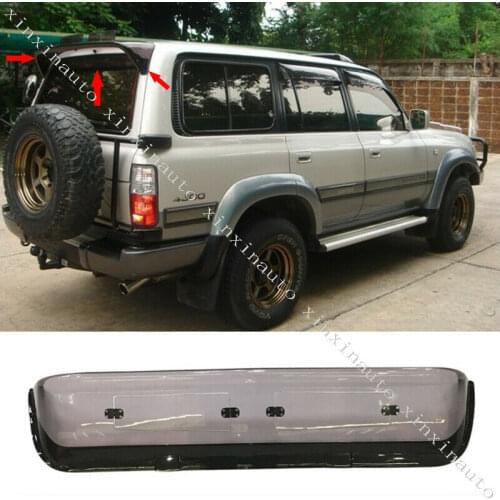 1pcs Rear Spoiler Sun Rain Visor Window Shield For Toyota Land Cruiser LC80 FJ80 4500 Car refitting auto parts