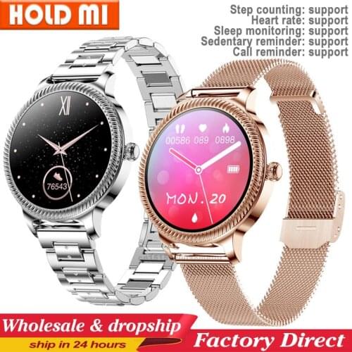 Women Watch Waterproof Smartwatch for Women Heart Rate Blood Pressure Health Tracker Female Smart Watch DIY Watch Face Wristband