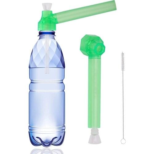 1 Pack Portable Mini Water Hookah Straw Set On Bottle Converter with Straw Cleaning Brush