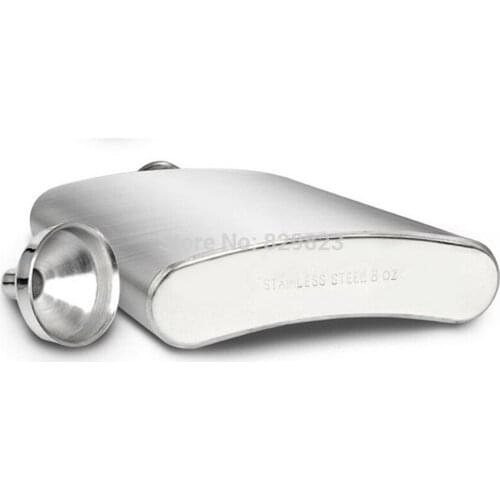 150pcs/lot Portable Stainless Steel Hip Flask 6oz Wine Bottle