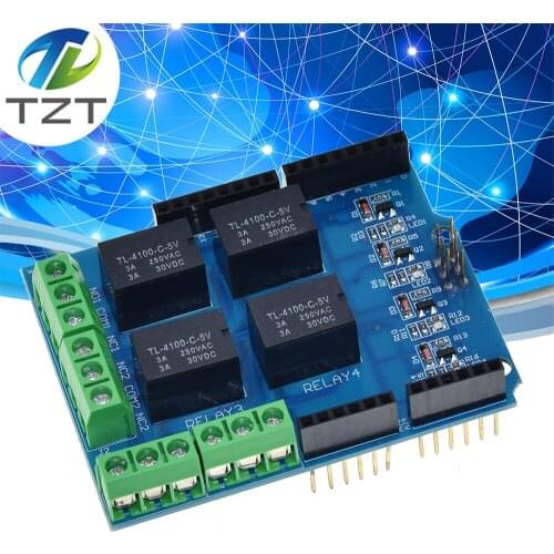 4 channel 5v relay shield module, Four channel relay control board relay expansion board for arduino UNO R3 mega 2560