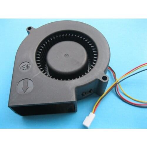 6 Pcs Brushless DC Blower Fan 12V 9733S 97x97x33mm 3pin Sleeve-bearing