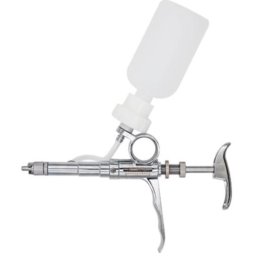 Syringe Automatic Animal Husbandry Continuous Veterinary Equipment With Bottle Inoculation Metal Multifunctional Farm Tool 5ml
