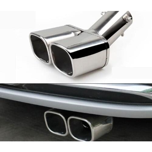 Car-Styling for SKODA KODIAQ 2017 (Exclude 2.0 car )Exhaust pipe Tail throat decoration Stainless steel