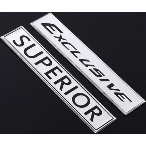 Car Stickers Emblem Trunk Badge Auto Decals Superior Exclusive Sticker for Mercedes BMW Audi Toyota Honda Volkswagen Chevrolet