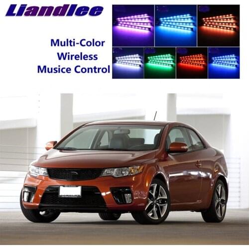 Liandlee Car Neon Color-Changing Light of Atmibient Inside Footwell Light For KIA Forte K3 MK2 Cerato 2013~2015
