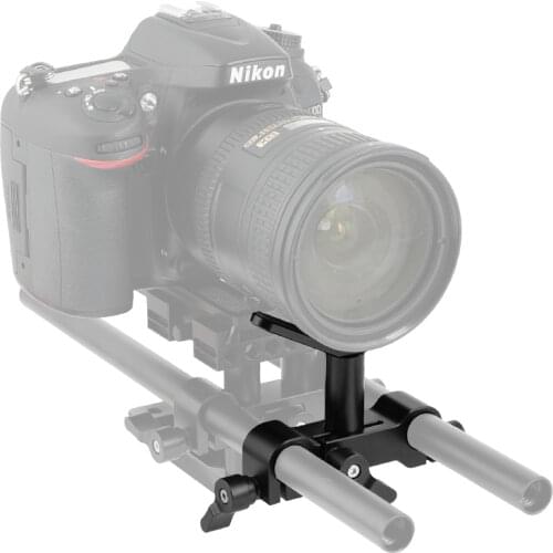 CAMVATE Adjustable Y-type Lens Support With Standard 15mm Dual-rod Clamp For DSLR Camera Shoulder Mount Rig 15mm Supporrt System