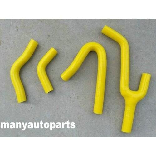 For KTM 250/300/380 MXC/EXC/SX 1998-2002 Silicone Radiator Yellow Coolant Hose
