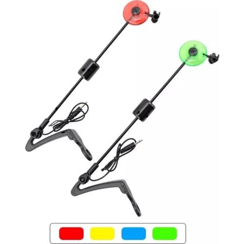 Carp Fishing Swinger Alarms Set Led Stainless Steel Fishing Drop Off Indicator Fishing Hangers