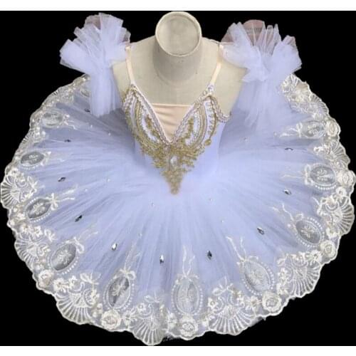Professional Ballet Tutu Girls Blue Pink Platter Pancake Tutu Ballerina Party Dress Adult Women Child Kids Ballet Dance Costume